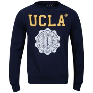 UCLA Men's Lauther Print Crew Neck Sweatshirt - Peacoat