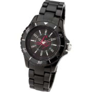 Lipsy Plastic Bracelet Watch with Black Dial - Black