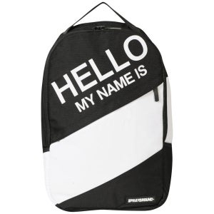 Sprayground Hello My Name Is Backpack - Black/White
