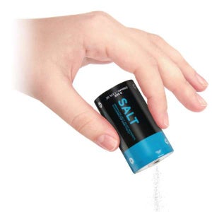 Salt and Power - Battery Shaped Salt and Pepper Shakers