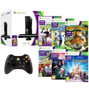 Xbox 360 4GB Kinect Console Bundle (Includes Kinect, 6 Kinect Games and Xbox 360 Wireless Controller) 