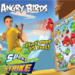 Angry Birds Splat Strike Game with Slingshot