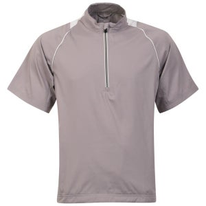 adidas Men's Short Sleeve Quarter Zip Polo - Grey