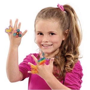 Aqua Beads Jewel Rings