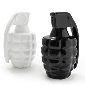 Taste Explosion Grenade Salt and Pepper Shakers