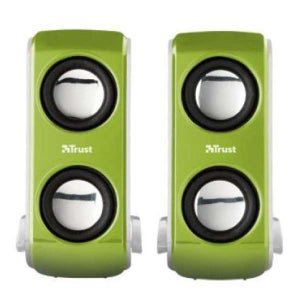 Trust Portable Notebook Speakers - Lime Green