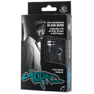 Section 8 Tupac Earphones in Tribute Packaging