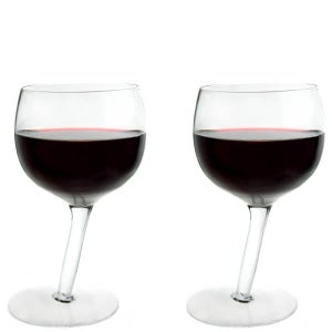 Tipsy Wine Glasses - 2 Pack