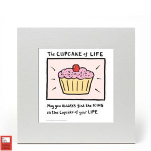 Ilustración de Edward Monkton - Cupcake of Life