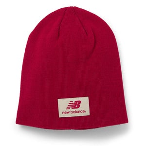 New Balance Unisex Slouch Beanie - Acrylic Red
