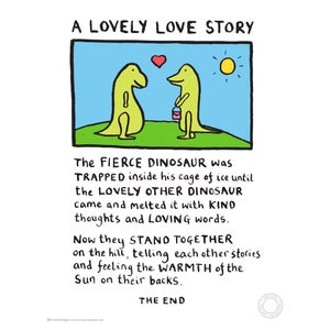 Edward Monkton A Lovely Love Story Limited Edition Fine Art Print 