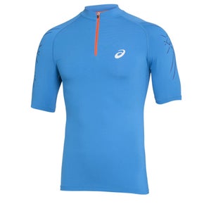 Asics Men's 1/2 Zip Running Top - Atlantic Blue