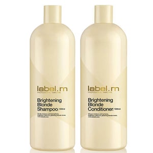 label.m Brightening Blonde Shampoo and Conditioner 1000ml Duo (Worth £93.85)