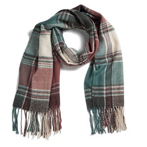Impulse Women's Check Scarf - Light Blue