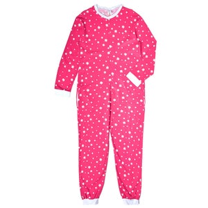 Women's Star Print Onesie - Pink