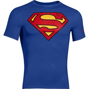 Under Armour Men's Transform Yourself Compression Top - Blue/Yellow/Red