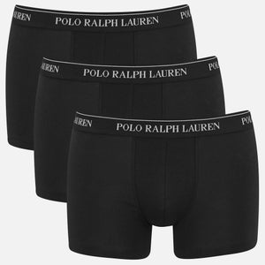 Polo Ralph Lauren Men's 3-Pack Cotton Trunks - Black