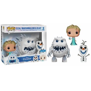 Disney Frozen Elsa, Marshmallow & Olaf 3-Pack Pop! Vinyl Figure Set
