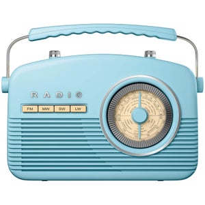 Akai Retro 50s FM/AM Radio - Blue