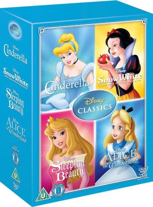 Disney Classics Timeless Classics 4 DVD Snow White, Cinderella, Sleeping Beauty, & Alice in Wonderland