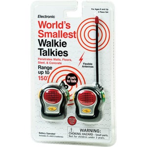 World's Smallest Walkie Talkies