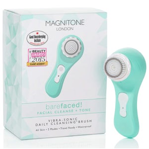 MAGNITONE London BareFaced Vibra-Sonic™ Daily Cleansing Brush - Pastel Green