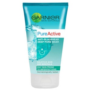Garnier Pure Active Anti Blackhead Deep Pore Face Wash Oily Skin 150ml