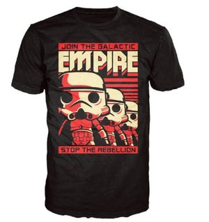 Star Wars Stormtrooper Poster Pop! T-Shirt - Black