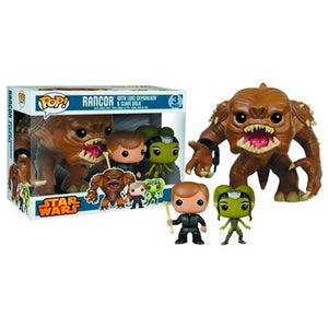 Star Wars Rancor, Luke and Oola Previews Exclusive Pop! Vinyl Figure Bobblehead (3 Pack)