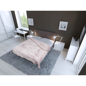 Dreamscene Luxurious Faux Fur Throw - Heather