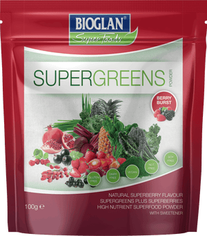 Bioglan Superfoods Supergreens Berry Burst - 100g
