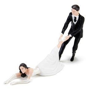 Reluctant Bride Cake Topper