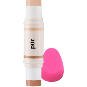 PÜR Cameo Stick Dual Ended Contour Stick with Contour Blending Sponge 8.6g - Light