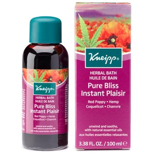 Kneipp Pure Bliss Herbal Red Poppy and Hemp Bath Oil (100ml)
