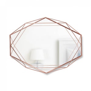 Umbra Prisma Geometric Mirror - Copper
