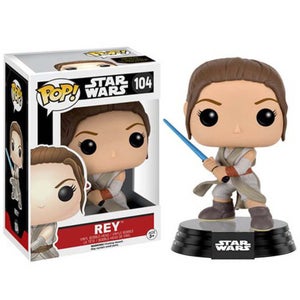 Figurine Pop! Star Wars: Le Réveil de la Force Rey avec sabre laser
