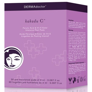 DERMAdoctor Kakadu C Intensive Vitamin C Peel Pad with Ferulic Acid and Vitamin E