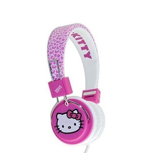 Hello Kitty Folding On-Ear Headphones - Fuzzy Bow