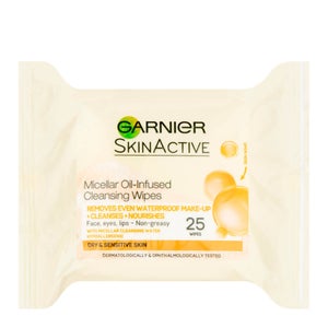 Garnier Micellar Oil Infused Face Wipes 25 Wipes