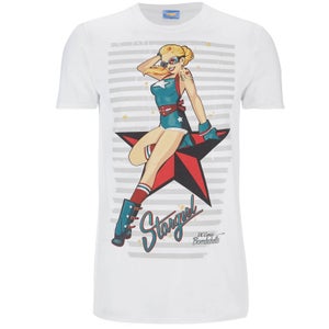 DC Comics Bombshells Men's Stargirl T-Shirt - White