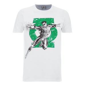 DC Comics Men's Green Lantern Punch T-Shirt - Weiß