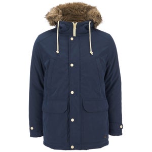 Produkt Men's Faux Fur Trimmed Parka Jacket - Navy Blazer