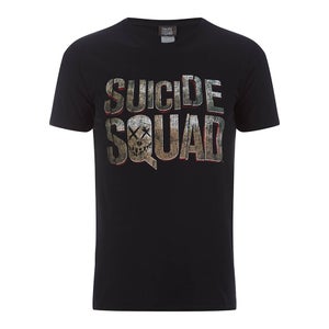 Camiseta DC Comics Escuadrón Suicida Logo - Hombre - Negro