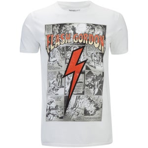 Flash Gordon Men's Comic Strip T-Shirt - White