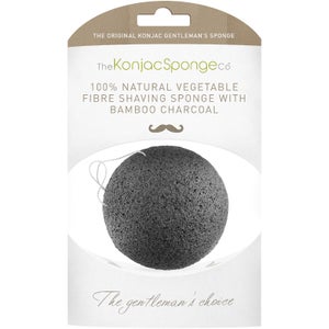 The Konjac Sponge Company Gentlemen's Shaving Sponge with Bamboo Charcoal