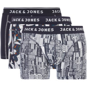 Jack & Jones Men's Canterbury 3-Pack Boxers - Navy Blazer