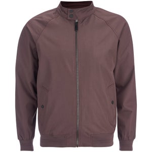 Brave Soul Men's Ellis Raglan Bomber Jacket - Burgundy