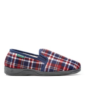 Dunlop Men's Allard Check Slippers - Wine