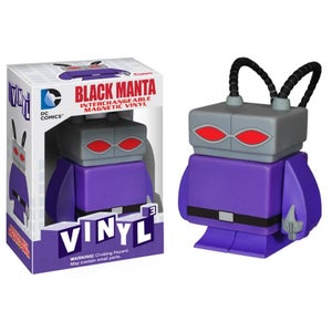 Black Manta DC Comics 3 Interchangeable Magnetic Vinyl Figure