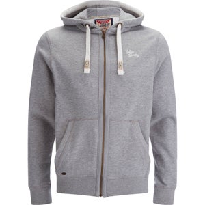 Tokyo Laundry Men's Wood River Zip Through Hoody - Light Grey Marl